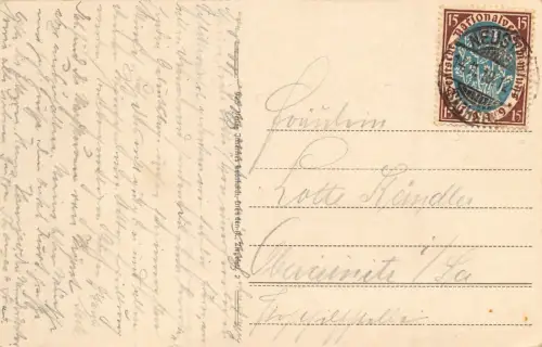 Hohwaldschänke a. Fuße d. Valtenberges (Lausitz) Postkarte AK 1919