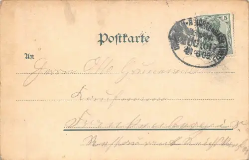 Gründelteich in Glauchau Sachsen Postkarte AK 1902