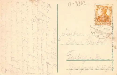 Heilstätte Gottleuba der Landesvers. Anstalt Königr. Sachsen Postkarte AK 1917