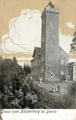 Gruss vom Klosterberg bei Demnitz-Tumitz Sachsen Postkarte AK 1906
