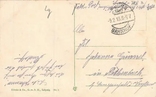 Limburg a. d. Lahn Dom von Osten Feldpostkarte AK 1918