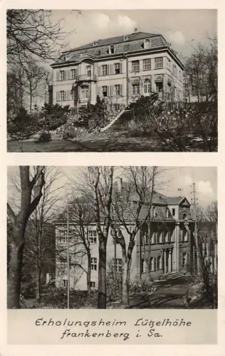 Erholungsheim Lützelhöhe in Frankenberg Sachsen Postkarte AK 1933