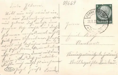 Erholungsheim Lützelhöhe in Frankenberg Sachsen Postkarte AK 1933
