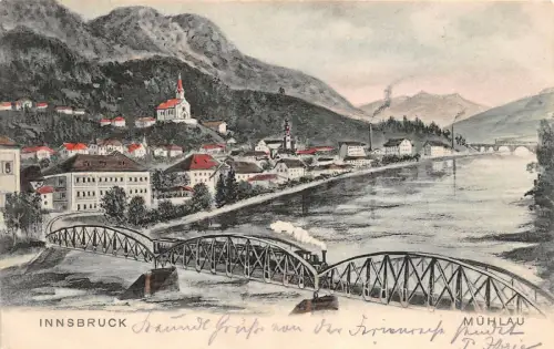 Innsbruck Mühlau Postkarte AK 1904