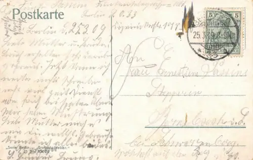 Berlin Königlicher Dom Kutsche Bus Postkarte AK 1909