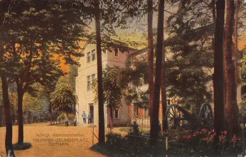 Königl. Kommandantur Truppen-Übungsplatz Zeithain Postkarte 1917