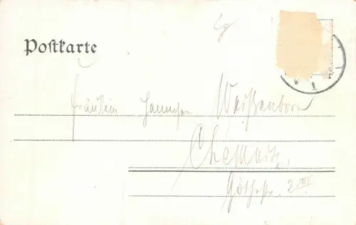 Sommerfrische und Waldschenke in Chemnitz Sachsen Postkarte AK 1903