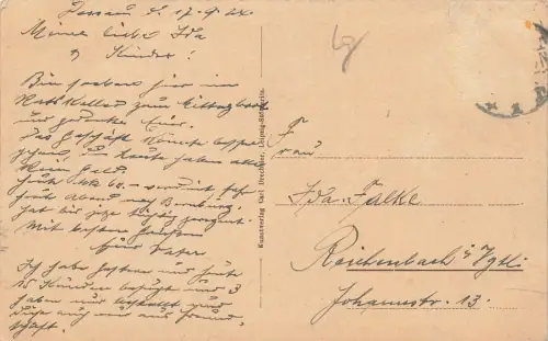 Ansicht Rathaus in Dessau Sachsen-Anhalt Postkarte AK 1924