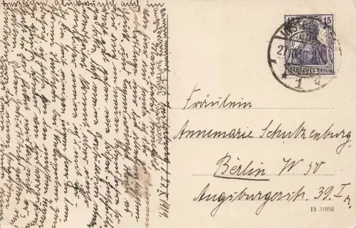 Insterburg i. Ostpr. (Tschernjachowsk) Jordan-Straße Postkarte AK 1919