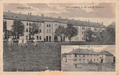 Hofgeismar Kaserne der I. II. III. IV. V. Eskadron Feldpost AK 1918