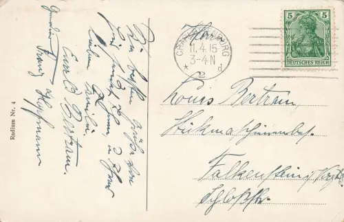 Bismarckdenkmal und Siegessäule in Berlin Postkarte AK 1915