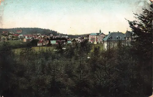 Oberhof Ansicht Thüringer Wald Postkarte AK