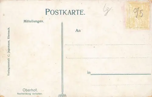 Oberhof Ansicht Thüringer Wald Postkarte AK