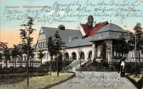 Chemnitz Küchwaldschänke AK 1910