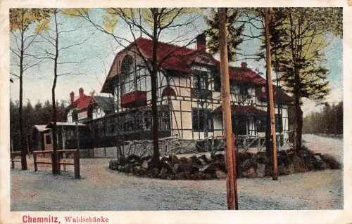 Chemnitz Waldschänke AK 1909