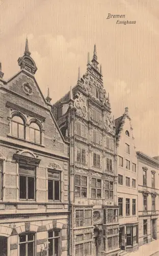 Ansicht Essighaus in Bremen Postkarte AK