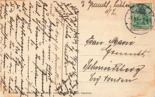 Mädchen mit Tracht Spreewald Brandenburg Postkarte AK 1914