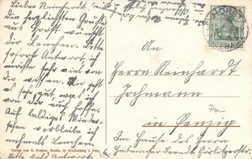 Seebad Horst Strandpartie Postkarte AK 1909