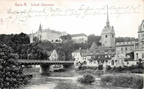 Gera-R. Schloß Osterstein AK 1909