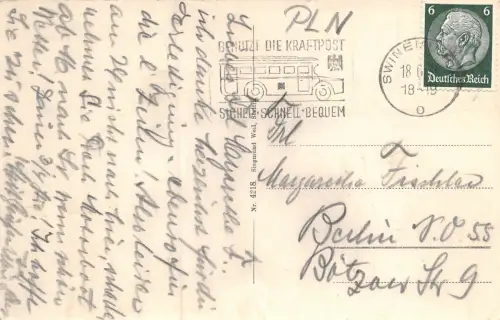 Seebad Swinemünde Panorama Westen Postkarte AK