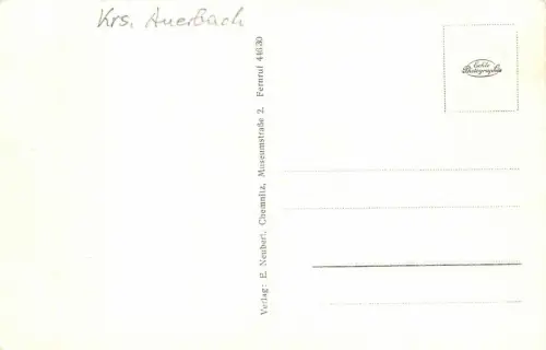 Partie im Göltzschtal Falkenstein Vogtland Sachsen Postkarte AK