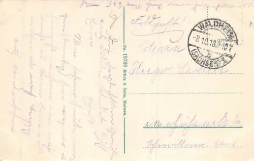 Leisnig Durchblick vom Schloßturme ins Muldental Feldpost AK 1916