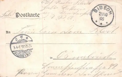 DSWA Deutsch-Südwest-Afrika AK Feldbahn am Bahnhof Windhuk gel.Feldpost 1905