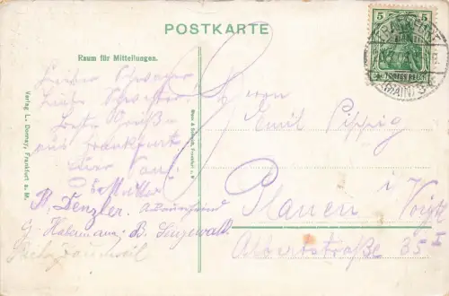 Ansicht Festhalle in Frankfurt am Main Hessen Postkarte AK 1908