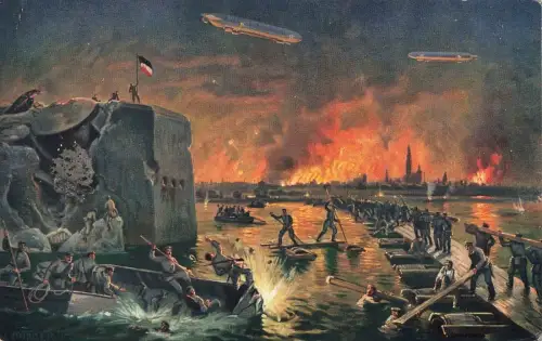 Antwerpen Erobert durch General von Beseler Postkarte AK 1915