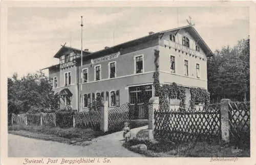 Zwiesel Post Berggießhübel im Sachsen Postkarte