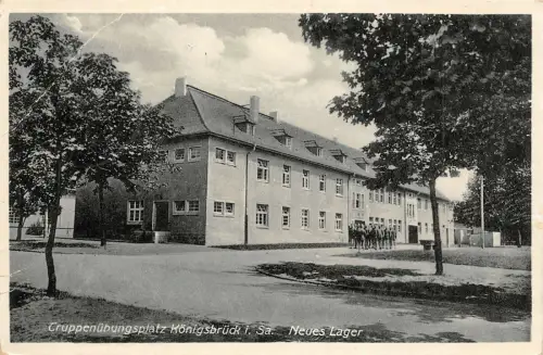 Truppenübungsplatz Königsbrück i. Sa. Neues Lager Postkarte AK 1934