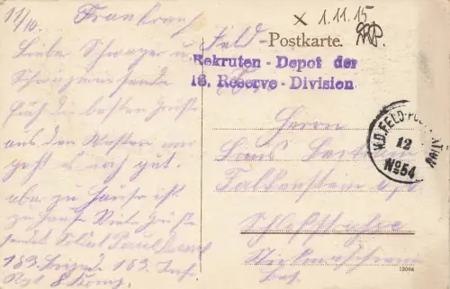 Hauptmarkt mit Kirche St. Gangolf in Trier Rheinland-Pfalz Postkarte AK 1915