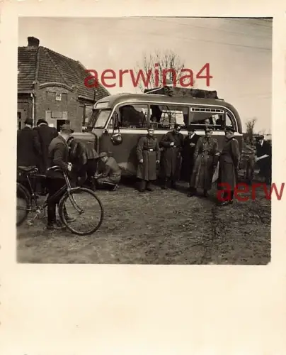 Omnibus Mercedes der Pferdemusterung Abteilung bei Kalisch Polen