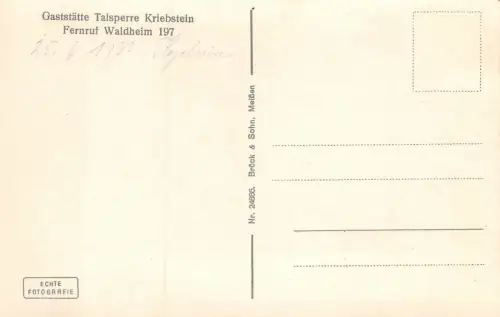 Burg Kriebstein bei Waldheim Sachsen Postkarte AK 1937