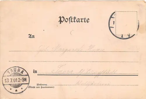 Gruss aus Tivoli Chemnitz Haus Ansicht Thalia- Theater Postkarte 1899