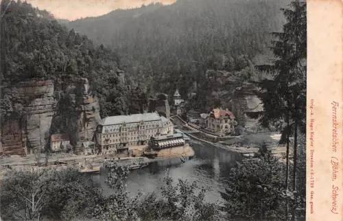 Herrnskretschen (Hřensko) (Böhm. Schweiz) Postkarte AK