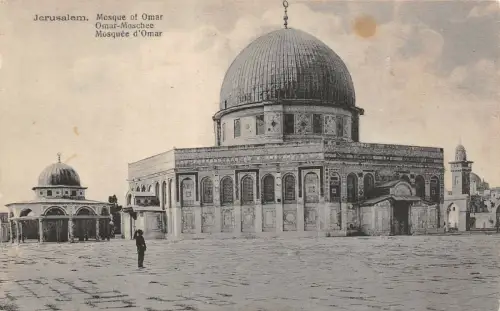Jerusalem Omar-Moschee Postkarte