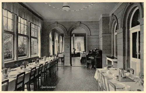 Erholungsheim des Diakonissenmutterhauses "Zion" Aue i. Sa. Speisesaal AK