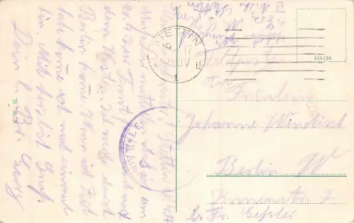 Gruß aus Hamburg Alter Jungfernstieg Feldpostkarte 1917