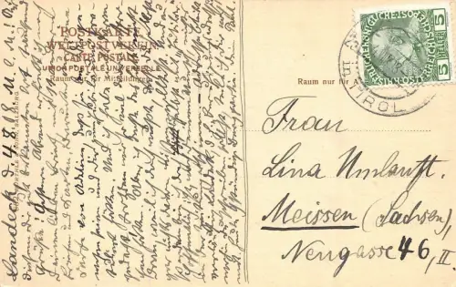 Landeck Gesamtansicht Kirche Postkarte AK 1908