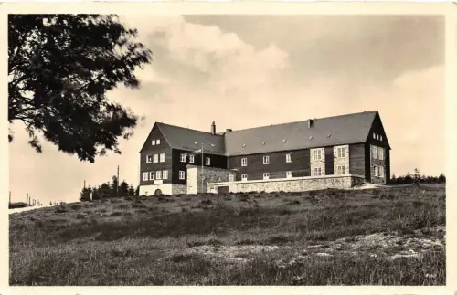 Deutsche Jugendherberge auf dem Aschberg Vogtland Fotokarte AK 1939