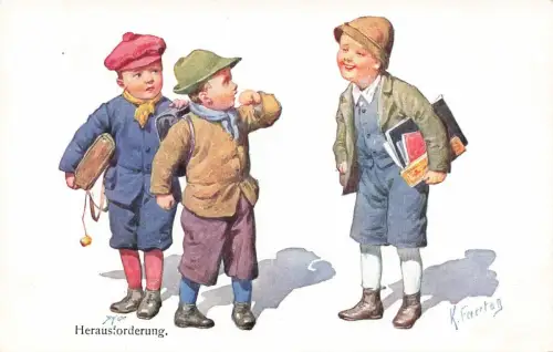 Schulkinder Herausfoderung Künstlerkarte K. Feiertag Nr 5