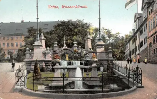 Gotha Wasserkünste Schloss Friedenstein AK 1911