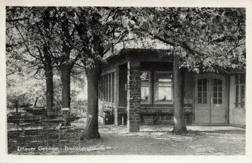Breitebergbaude in Hainewalde im Zittauer Gebirge Sachsen Postkarte AK