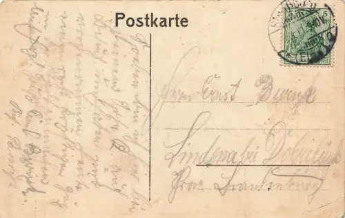 Zeppelins Fernfahrt beim Passieren von Strassburg Frankreich Postkarte AK 1911