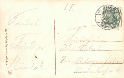 Plauen i.V. Bahnhofstrasse vom Tunnel gesehen AK 1908