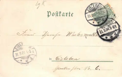 Barbarossahöhle bei Frankenhausen a. Kyffh. Gasthaus zum Barbarossa AK 1901