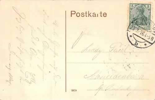 Burgstädt Partie am Wettin-Hain Postkarte AK 1916