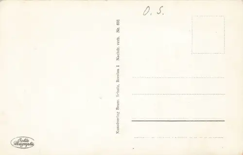 Kaiser-Franz-Josef-Platz und Heinitz-Grube Beuthen Schlesien Postkarte AK