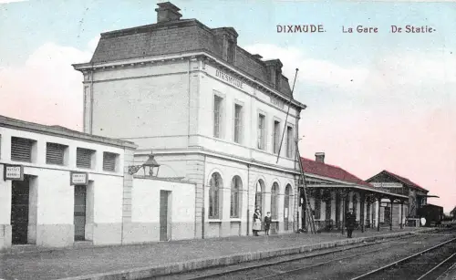Dixmude La Gare De Statie AK 1915